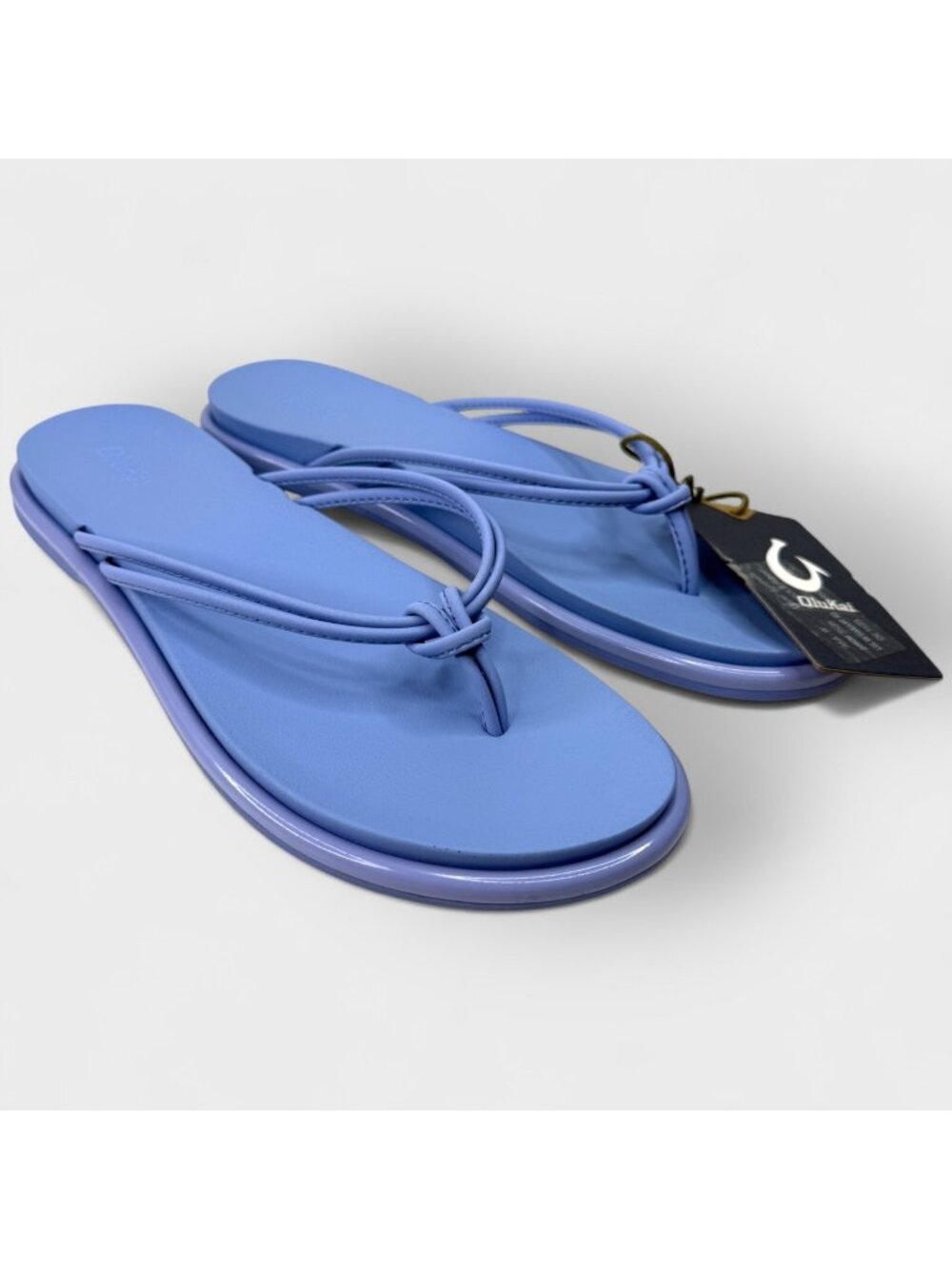OluKai Aka Womens Thong Sandals Cloud Blue Water Friendly Size 8 New - Picture 1 of 11